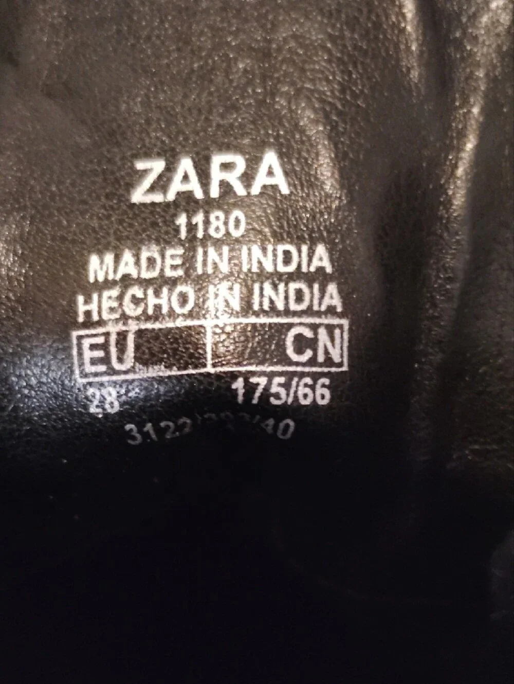 Zara Black Kids Lace-Up Brogue Combat Boots